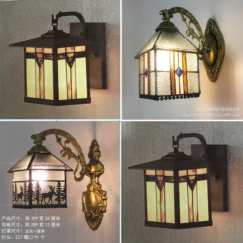 Новый Средиземноморский минималистичный ретро-Светильник Тиффани в европейском