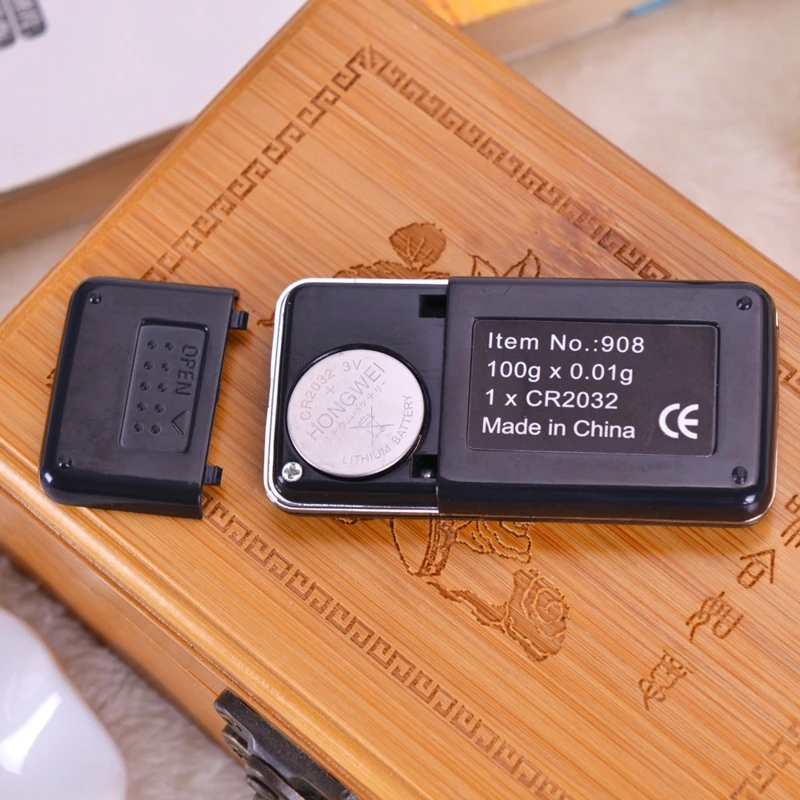 

Pocket Gram Scale Digital Gram Scale 100g/ 0.01g Palm Scale for Jewelry Coffee & Small Items Button Battery Powered