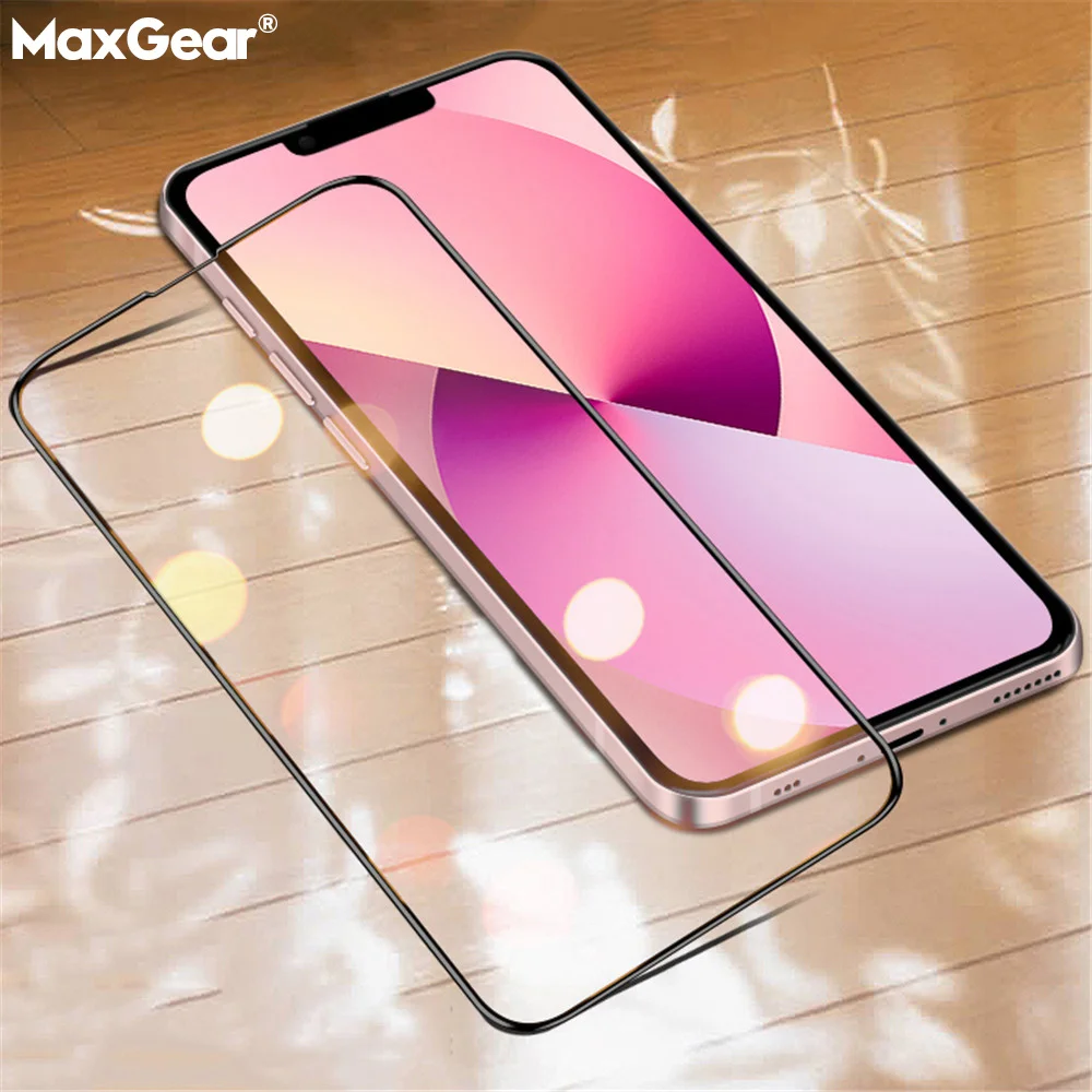 Защитный чехол из закаленного стекла 9D HD для iPhone подходит моделей 13 12 11 Pro max XR x XS 6 7