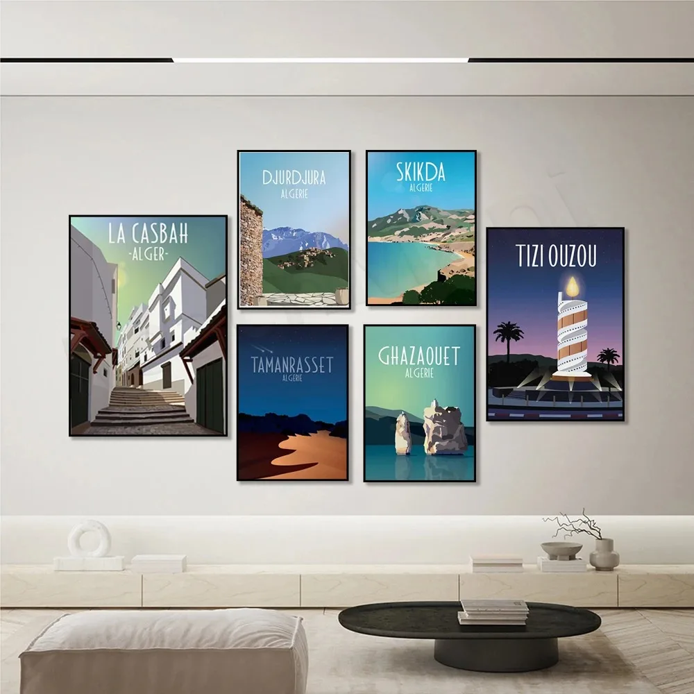 Tlemcen Алжир Ла-Каба Tizi Ouzo туризм холст живопись украшение комнаты