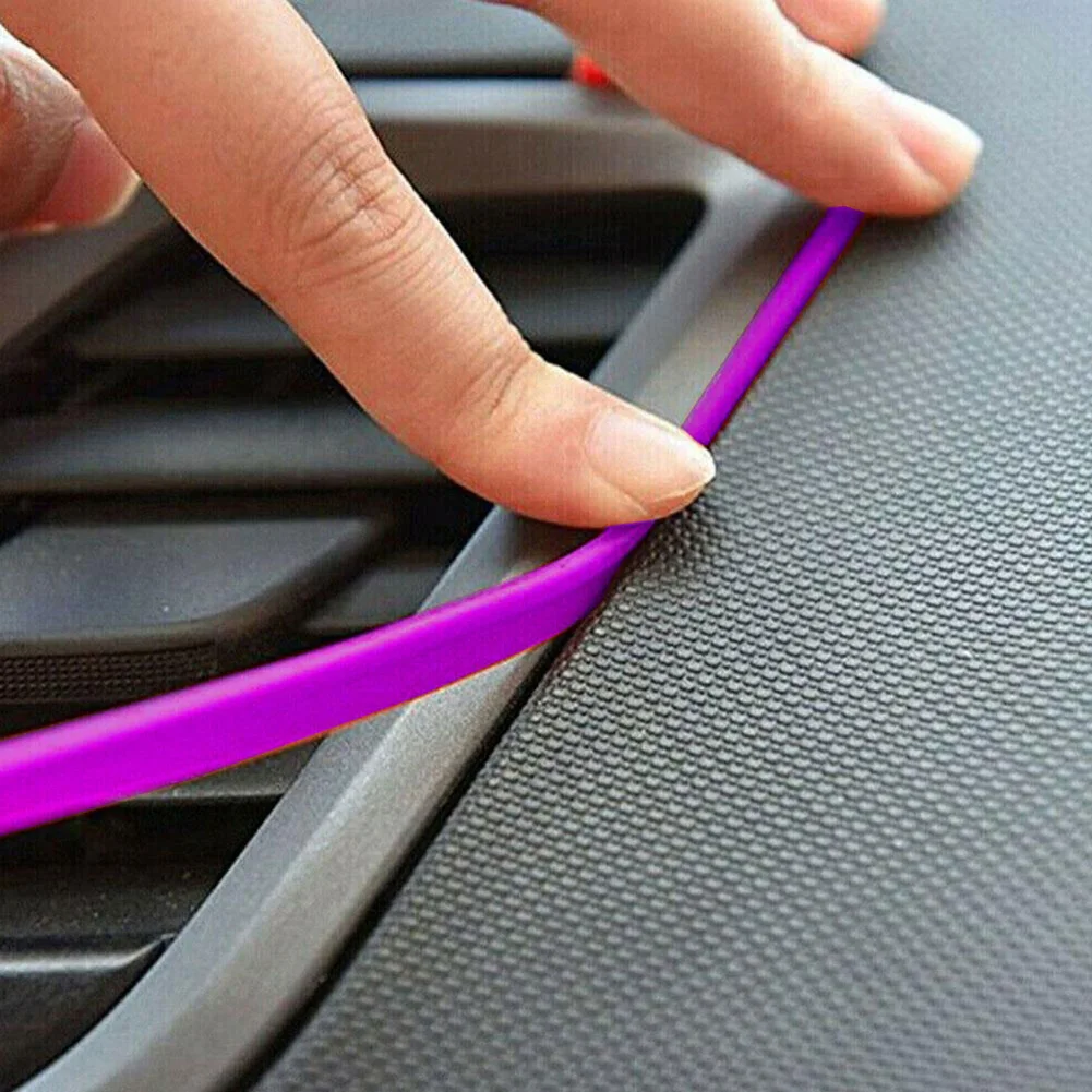 

1pc Car Moulding Trims Dashboard Door Car-styling Interior Accessories 5M Length 5m Car Cover Trim Car-Styling
