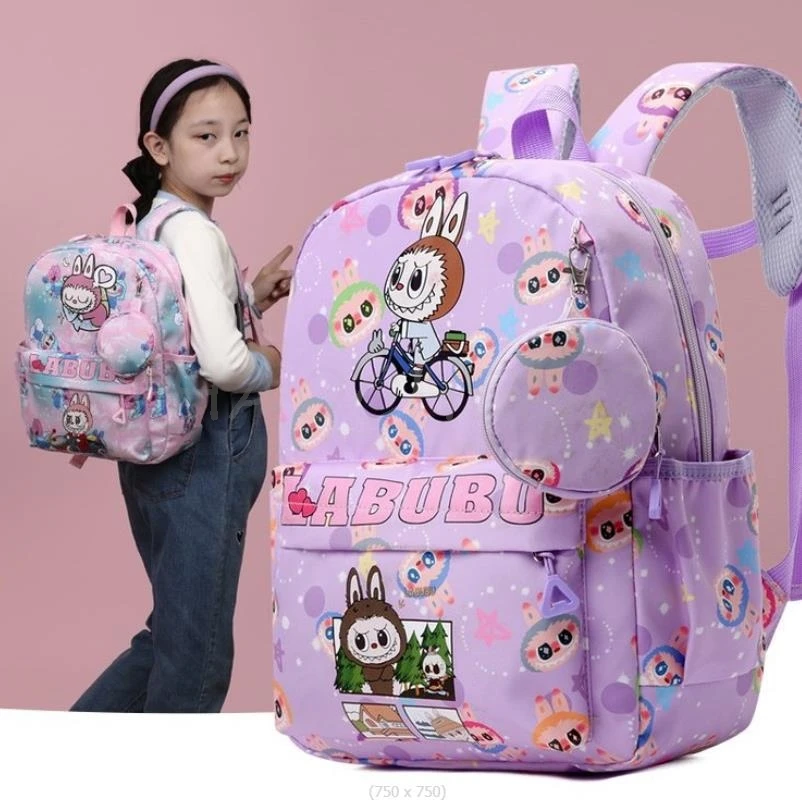 Милая дорожная сумка с принтом Labubu для детского сада водонепроницаемая 3D
