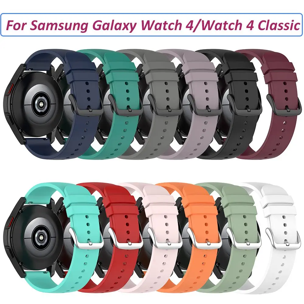 

New Wristband WatchBand 44MM/46MM 20MM Silicone Strap Replacement For Samsung Galaxy Watch 4/ 4 Classic