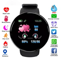 new smart watch men women smart bracelet led d18 smartwatch waterproof smart touch screen smart band 2022inteligente reloj mujer