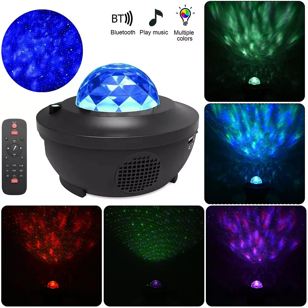 

Projector Starry Sky night Blueteeth USB Voice Control Music Player Kid's Night Light Romantic galaxy projector Lamp