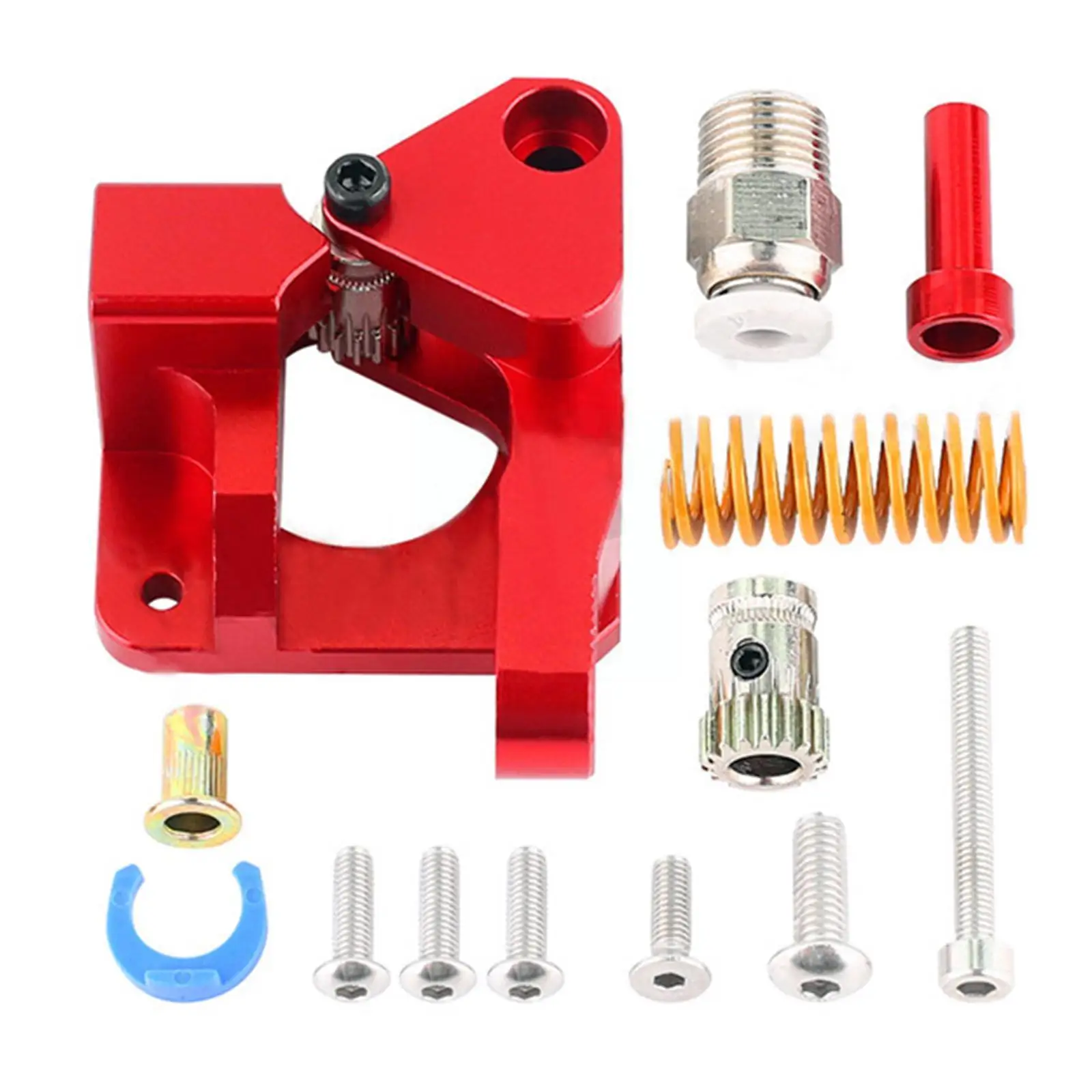 

3D Printer Durable Extruder Red Aluminum Upgrade Dual Parts Pulley Feed Flexible Pulley Accessories Gear Drive Supplies Dua M9A8