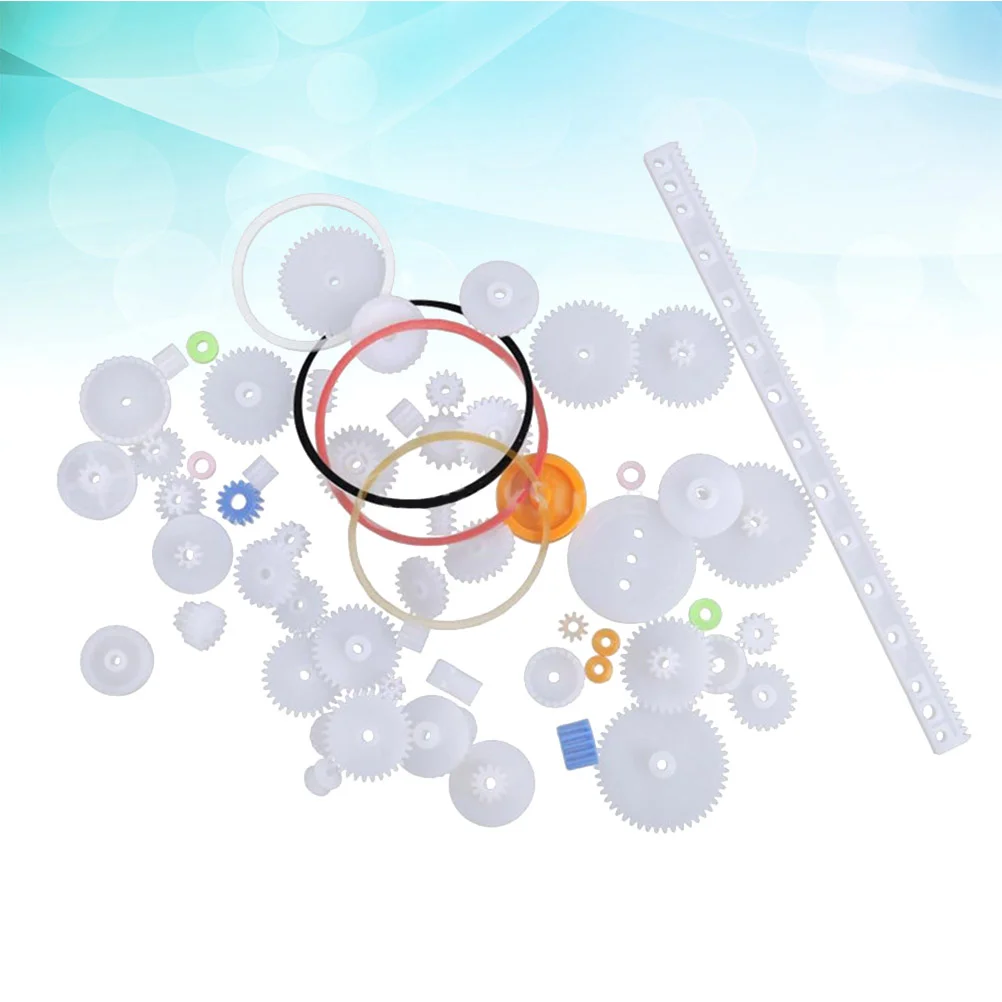 

60pcs Robot Parts Plastic Gear Package Parts Gear Assortment Set for DIY Mechanical Toy Car Accessories