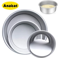 anaeat aluminiumlegering ronde 24567891011 inch cakevorm cake ovenschaal bakvormen tools