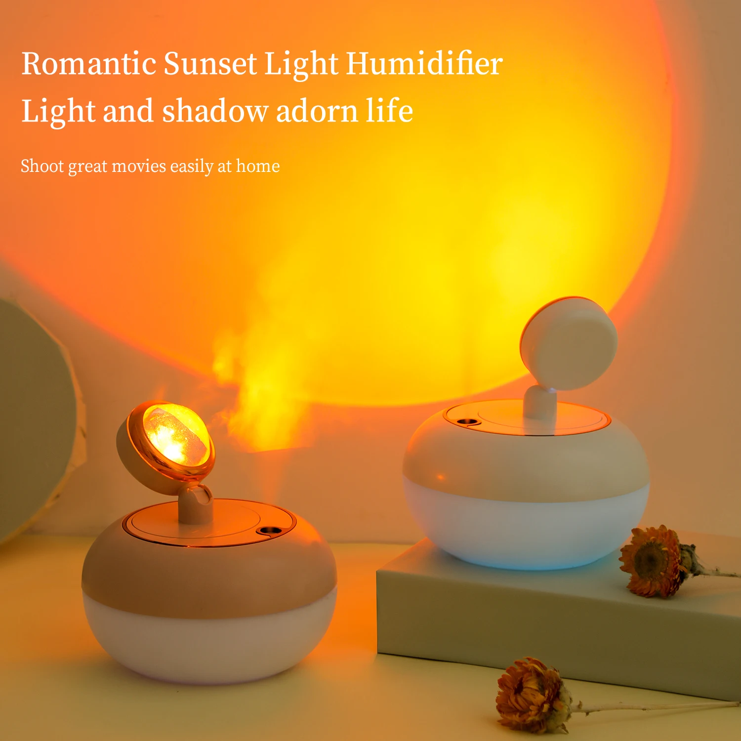 

2023 Creative Sunset Light Humidifier Usb Home Sunset Light Humidifier Bedroom Mini Atomizer New Multifunction