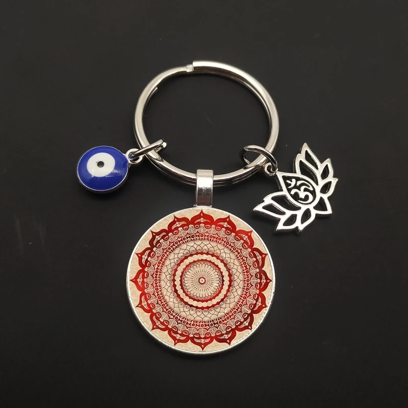 Креативная ретро-версия буддистская чакра брелок ювелирные изделия Индийская