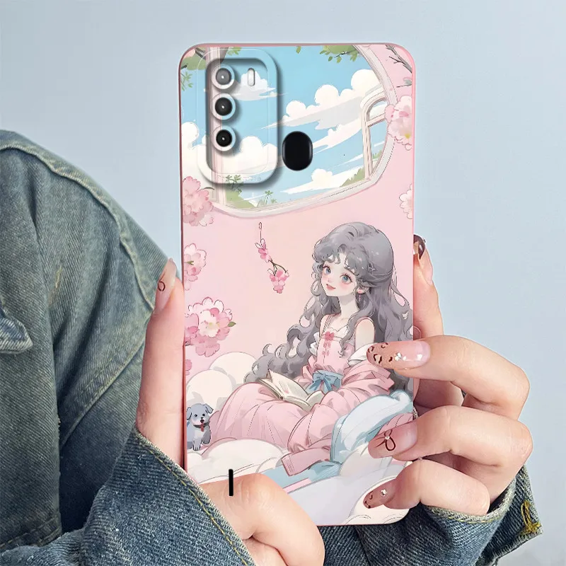 For Itel S16 / Vision 1Pro 1 Pro Phone Case Cover Soft Silicone Sweet Painted Shell Funda Lovely Printed Protective Casing Coque