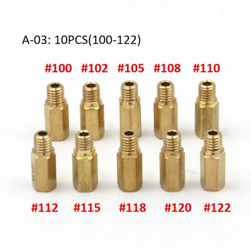 10 шт. основной топливный инжектор мотоцикла для карбюратора Keihin FCR Hex OKO KOSO PE PWK