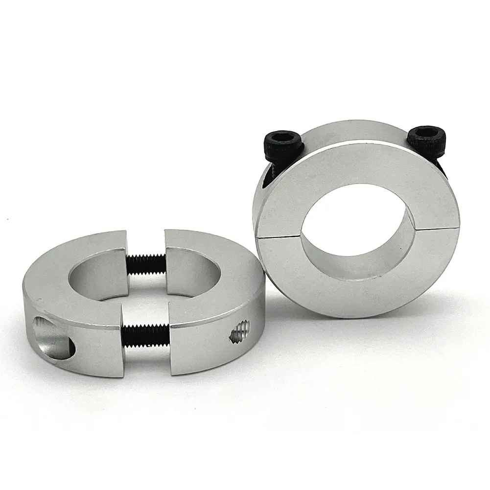 

Clamp Collar Double Split 13/15/16/20/25/30mm Inside Diameter Shaft Type Double Split Shaft Collar Zinc Plated Rings Tool