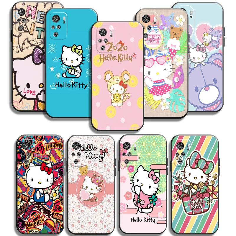 

Hello Kitty 2022 Phone Cases For Xiaomi Redmi Note 9T 9A 9T 8A 8 2021 7 8 Pro Note 8 9 Soft TPU Coque Carcasa