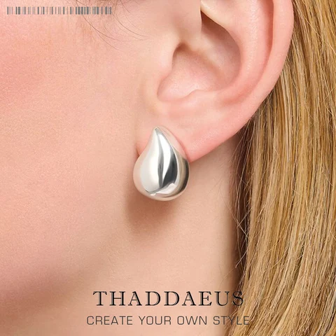 Серьги-слезы из серебра 925 Thaddaeus