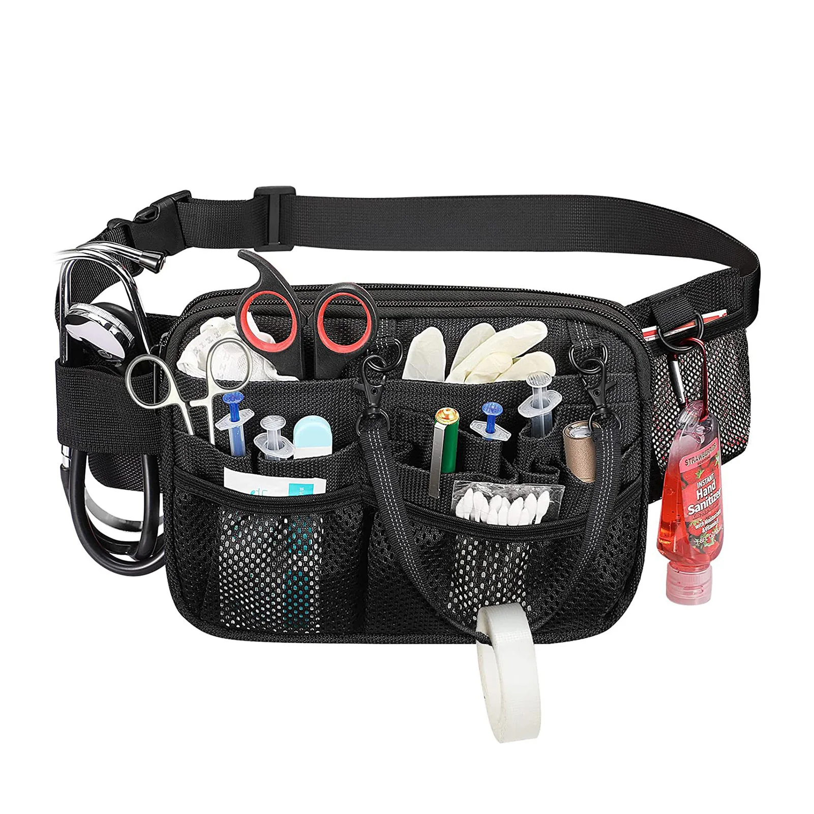 

Nurse Fanny Pack Waist Bag Pouch Case For Nursing Scissors Care Kit Tool Nurse Professional Bag Multi-compartment Nurse Fanny