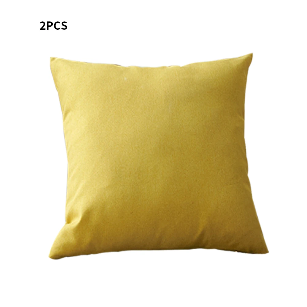 

2pcs Indoor Outdoor Sofa Decorative Kids Adults Pillowcase Home Bed For Family Easy To Clean Waterproof Cushion All Season