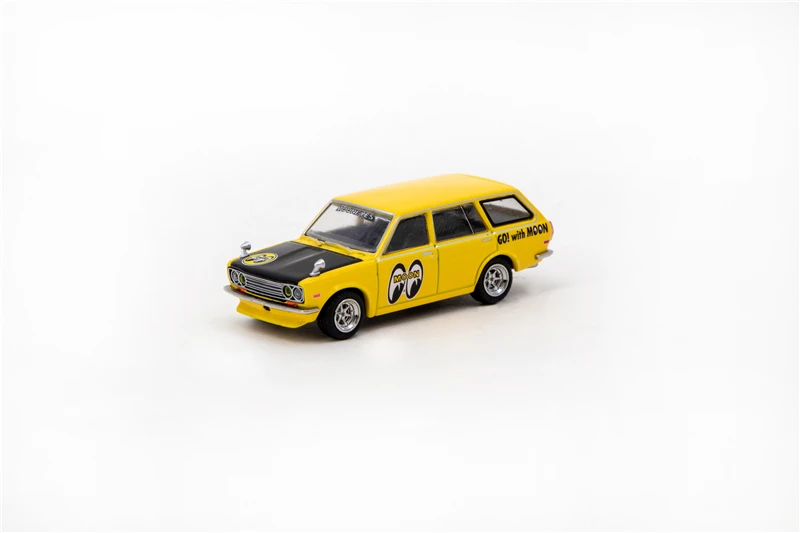 

Tarmac Works x Mijo 1:64 Datsun Bluebird 510 Wagon Mooneyes Die-Cast Car Model Collection Miniature
