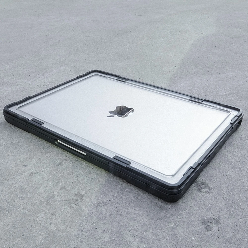 Фото FATBEAR тактический военный класс ударопрочный армированный чехол для Macbook Air 13,6 дюймов Pro 14,2 дюймов A2681/A2442/A2779 №1