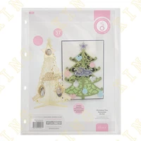 new christmas tree decoration showcase metal cutting dies scrapbook diary decoration embossing diy greeting card handmade mould