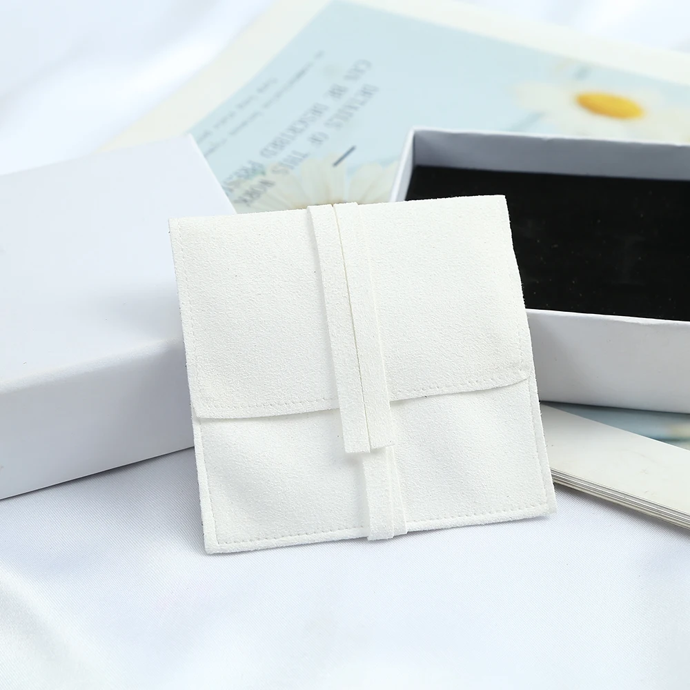 

5pcs Microfiber Small Gift Bags for Earring Ring Necklace Packaging Wedding Candy Goodie Pouches Jewelry Organizer Custom Logo