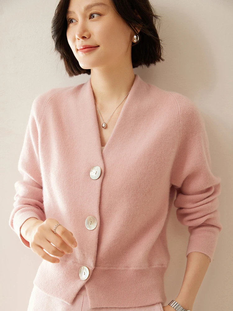 Женский кашемировый кардиган на осень-зиму