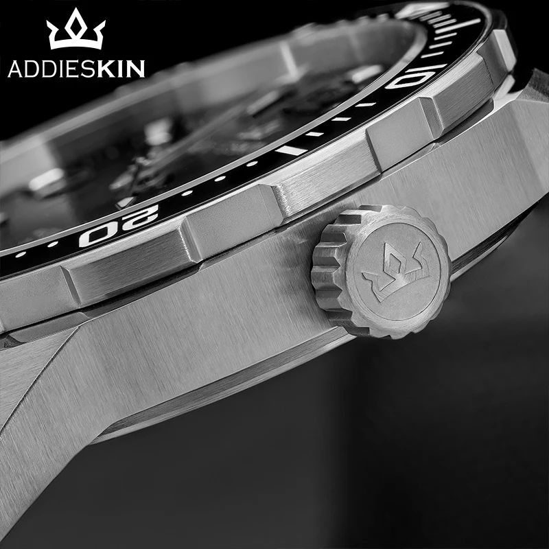 Фото ADDIESKIN K009 Автоматические часы с керамическим безелем Miyota 9015, водонепроницаемые до 200 м, с люминесцентным покрытием BGW9, мужские роскошные механические часы, подарок №1