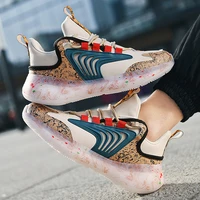 new trend graffiti shoes men running shoes for men leather waterproof sports shoes summer casual sneakers fashion walking shoes