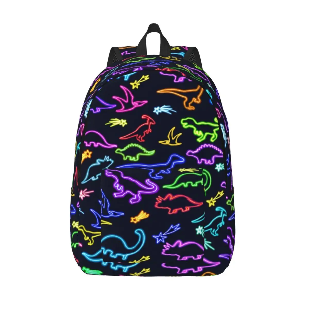 

Рюкзак с неоновым динозавром, современные Мультяшные рюкзаки с принтом животных для мальчиков и девочек, большой школьный ранец для велоспорта