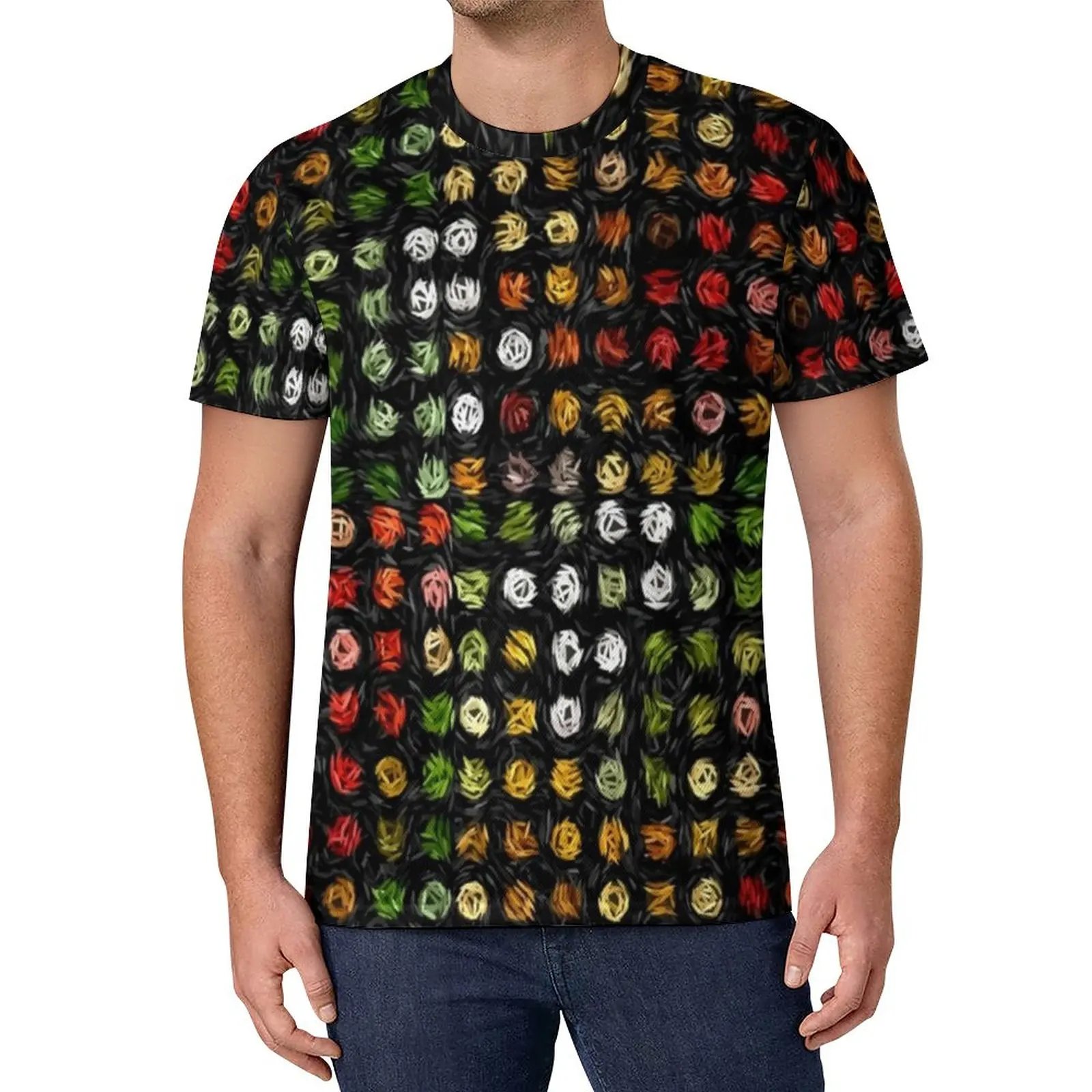 

Vincent Van Gogh T Shirt Men Dots Print Kawaii T Shirts Beach Harajuku Tees Design Big Size Clothes