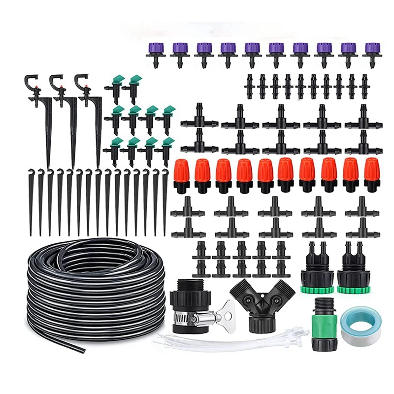 

Irrigation System Mini Drip Irrigation Kit With Adjustable Nozzle,Automatic Watering Kit,Garden Plant Watering System