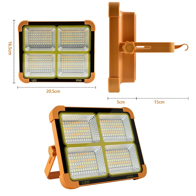 Внешний портативный фонарь с солнечной батареей