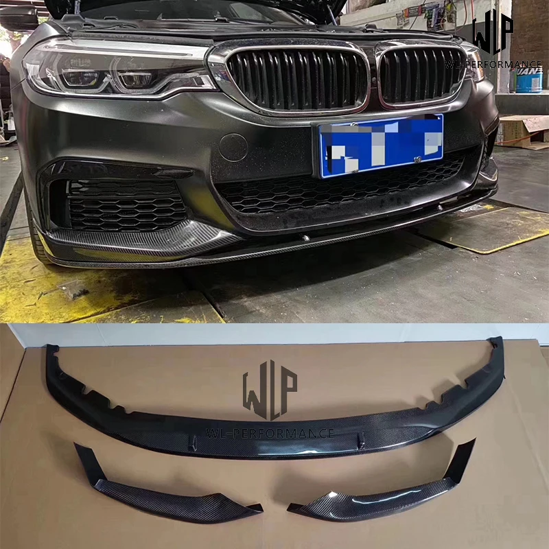 

G30 G38 Mt стиль высокое качество углеродное волокно передний бампер губа ДЛЯ Bmw G30 G38 5 серии 530i 540i комплект кузова автомобиля 2018