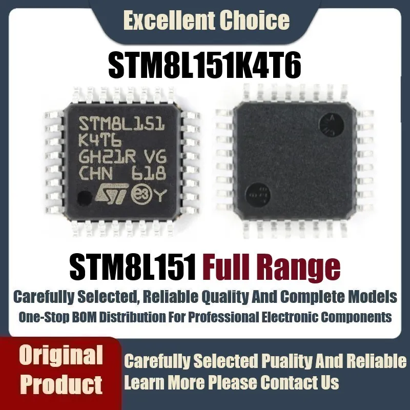 

Оригинальный подлинный SMD микроконтроллер 5-10 шт./лот STM8L151K4T6 8L151K4T6 STM8L151 K4T6