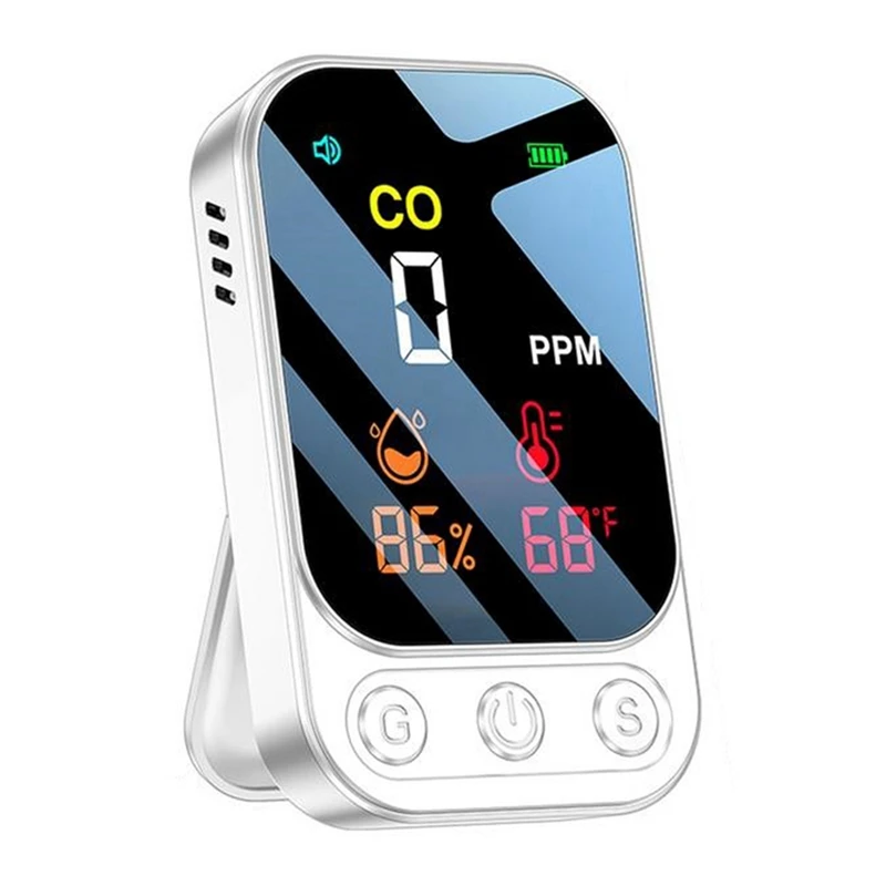 3 в 1 портативный детектор угарного газа