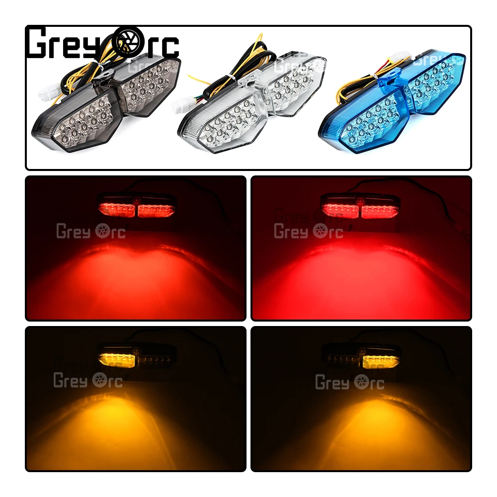 Для Yamaha YZF R6 2003 2004 2005 задний фонарь стоп-сигналы поворота встроенный светодиодный