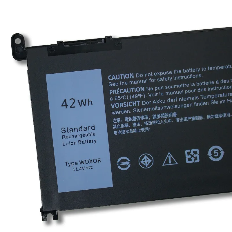 Аккумулятор WDXOR для ноутбуков Dell Inspiron 13 5368, 7368, 14 5468, 7460, 15 7560, 7579, 5567, 5565, 3CRH3, T2JX4, 11.4V, 42Wh, литий-ионный, перезаряжаемый (art.: 3920d9e301307) - 3920d9e301307