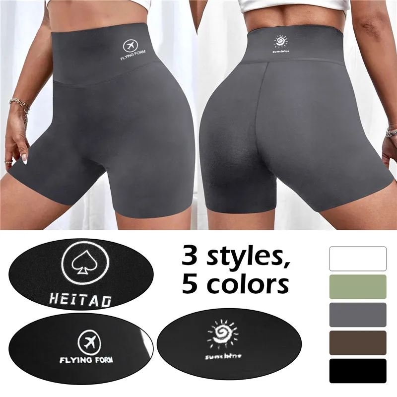 Sports Shorts Women High Waist Workout Seamless Fitness Yoga Shorts Scrunch Butt Gym Leggings Cross Waist Pocket Yoga Pants