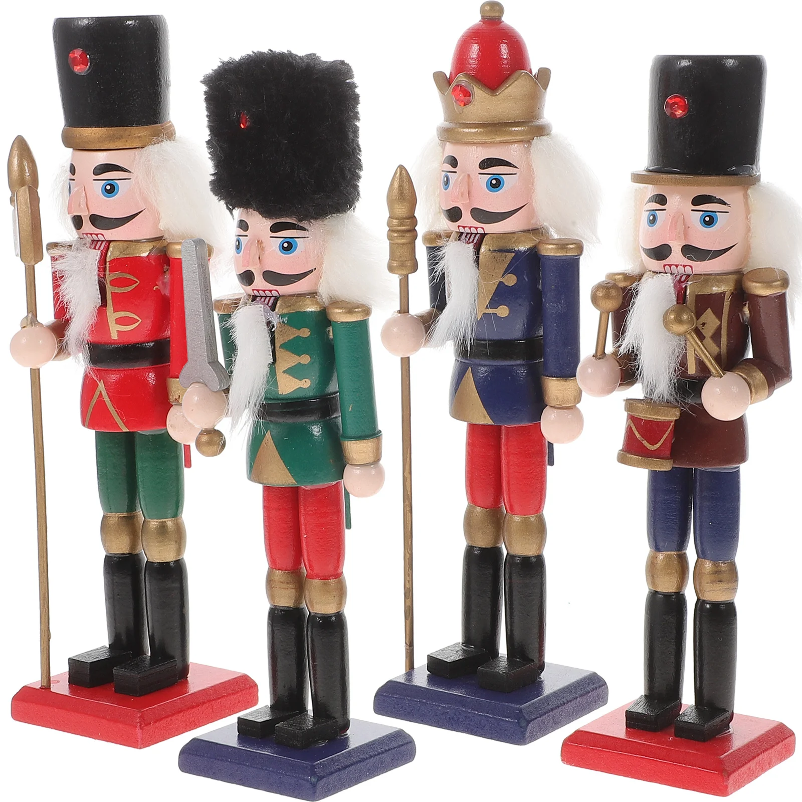 

Nutcracker Christmas Nutcrackerswooden Figures Decor Decoration Figure Ornament Holiday Soldier Figurines Statue