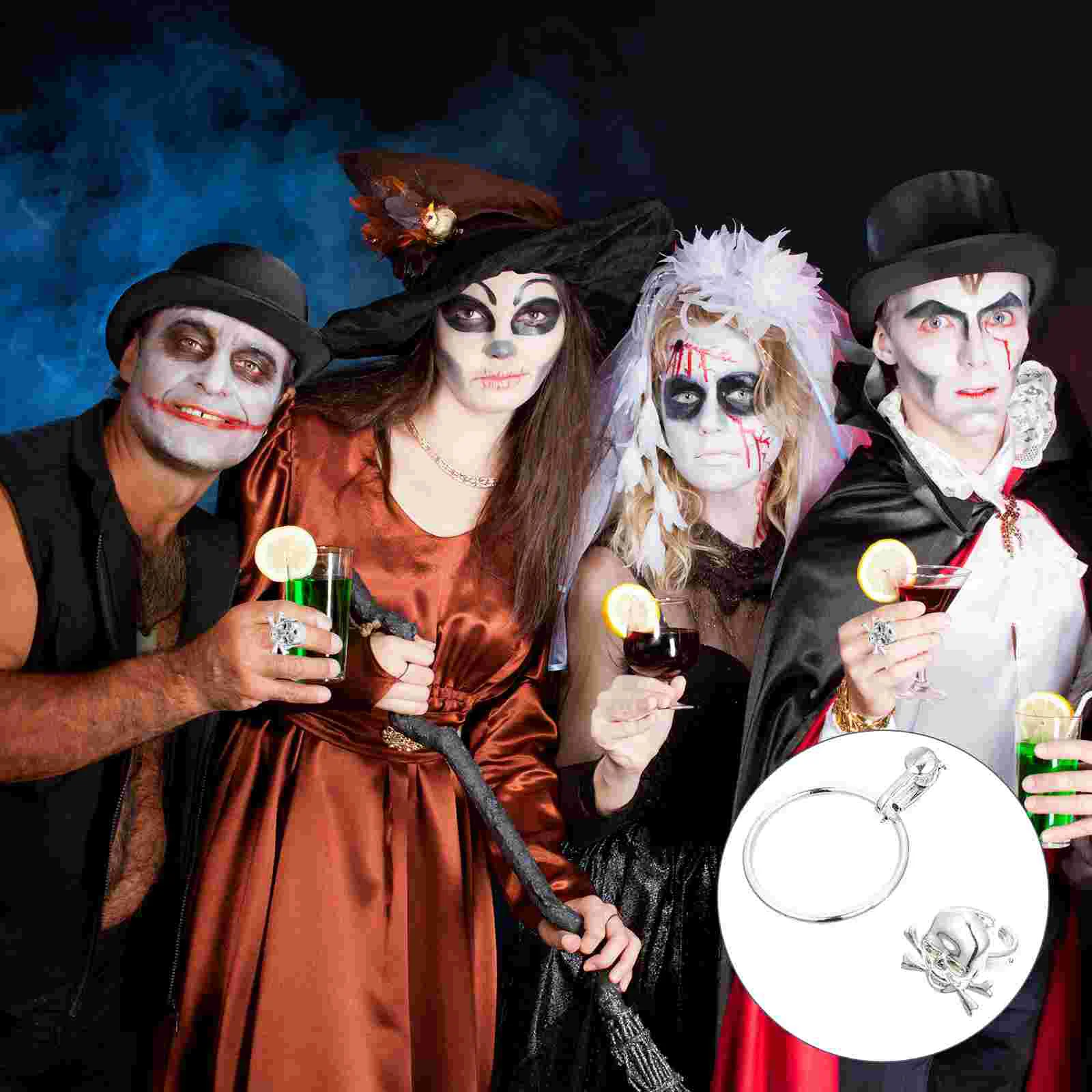 20 шт. серьги на Хэллоуин реквизит пиратские декоративные кольца игрушки для