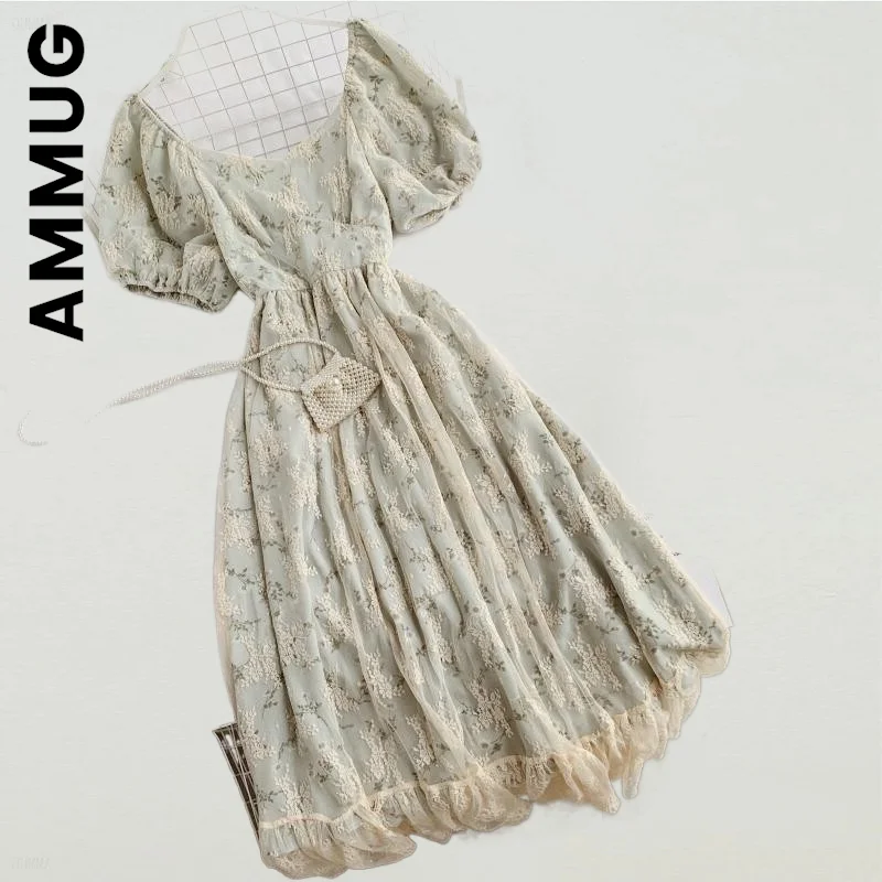 

Женское шифоновое платье с пышными рукавами, в стиле ретро