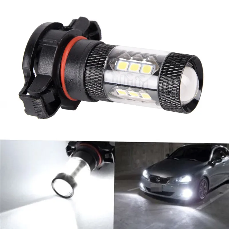 Фото 2 шт./лот 144 SMD H16 PSX24W Автомобильные противотуманные фары высокой мощности, фары дальнего света DRL для 12 вольт постоянного тока №4
