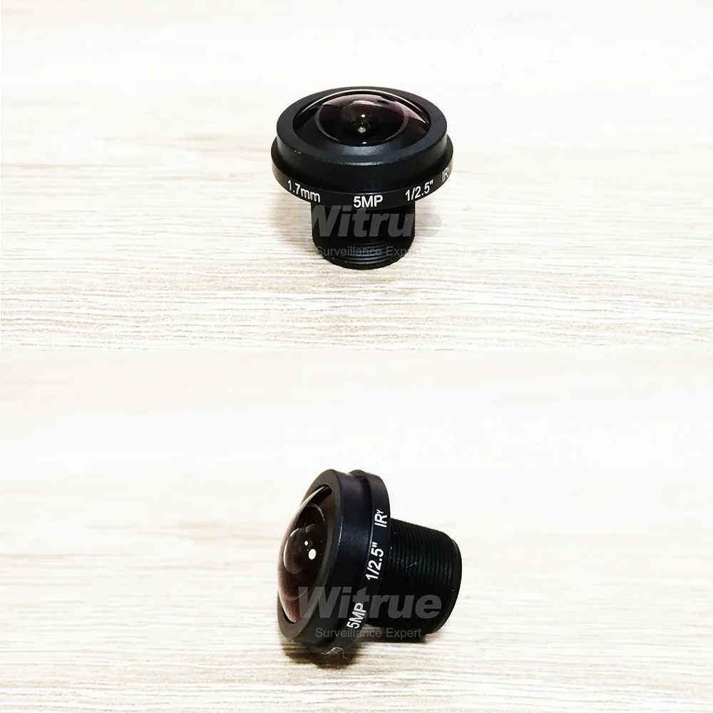 Объектив видеонаблюдения Witrue HD рыбий глаз 5 Мп 1 7 мм M12 * 0 крепление 1/2.5 F2.0 180