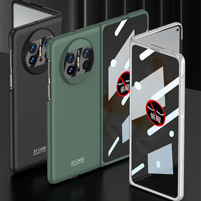 

Чехол для Huawei Mate X3, Ультратонкий Жесткий чехол из поликарбоната с полным покрытием экрана, Защитное стекло для MateX3 Capa