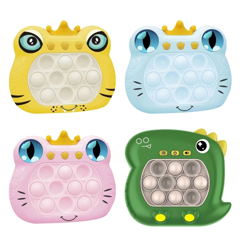 

Y1UB Quick Push Handheld Game Console Toy Electric PopPuzzle Fun Stress Reliever Toy