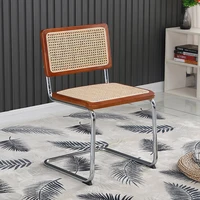 Modern Dining Chair Nordic Wooden Art Design Cafe Chair Minimalist Lounge Rattan Sillas De Comedor Living Room Furniture