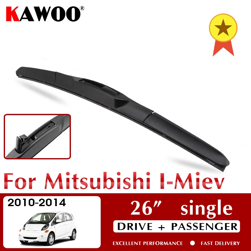 

KAWOO Wiper Car Wiper Blades For Mitsubishi I-Miev 2010-2014 Windshield Windscreen Front Window Accessories 26"single LHD RHD