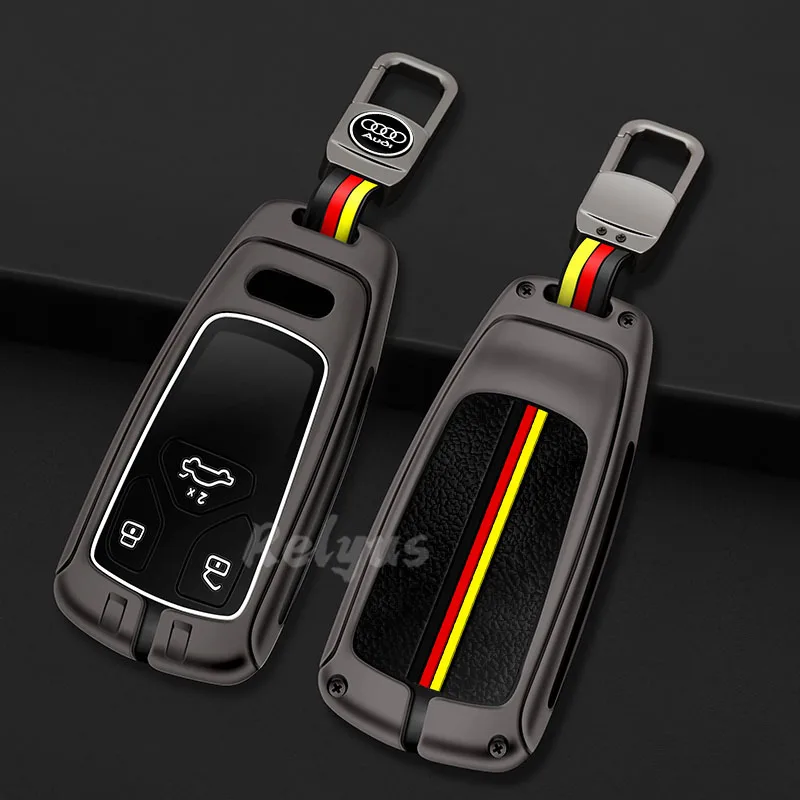 

Zinc Alloy Car Key Case Cover Shell for Audi A6 A5 Q7 S4 S5 A4 B9 A4L 4M TT TTS TFSI RS 8S 8W Key Protective Holder Accessories