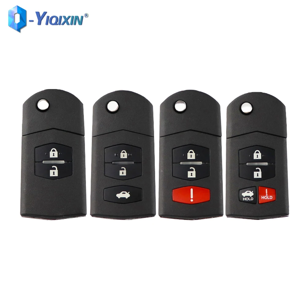 YIQIXIN Remote Key Case For Mazda 2 3 5 6 Series M6 MX5 CX5 CX7 CX9 RX8 2005 2006 2007 2008 2009 2010 2011 2015 Flip Fob Shell