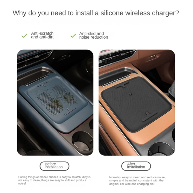 Беспроводная зарядная панель защитная прокладка для DONGFENG Voyah Free 2024 аксессуары